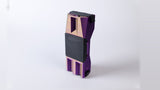 DartCase 6.0 Einzelstück 08 – Violett-Gold / Schwarz – Rückansicht
