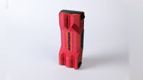 DartCase 6.0 Einzelstück 10 – Rot-Gold-Orange / Schwarz – Vorderansicht