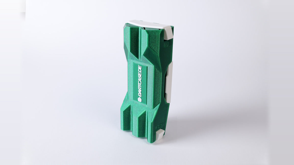 DartCase 6.0 Einzelstück 13 – Grün glitzernd / Weiß